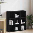 vidaXL fekete tölgyfa könyvesszekrény 98 x 29 x 97,5 cm