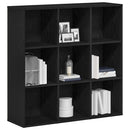 vidaXL fekete tölgyfa könyvesszekrény 98 x 29 x 97,5 cm