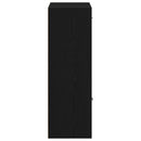 vidaXL fekete tölgy szerelt fa könyvszekrény/szobaosztó 60,5x30x90 cm