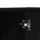 vidaXL fekete tölgy szerelt fa könyvszekrény/szobaosztó 60,5x30x90 cm