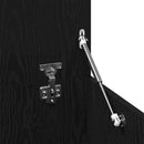 vidaXL Dohányzóasztal Fekete tölgy 150 x 50 x 35 cm Faanyag