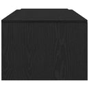 vidaXL Dohányzóasztal Fekete tölgy 150 x 50 x 35 cm Faanyag