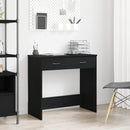 vidaXL Asztal fiókkal tárolóval Fekete tölgy 80 x 40 x 75 cm Faanyag