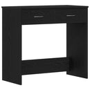 vidaXL Asztal fiókkal tárolóval Fekete tölgy 80 x 40 x 75 cm Faanyag