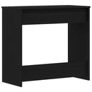 vidaXL Asztal fiókkal tárolóval Fekete tölgy 80 x 40 x 75 cm Faanyag