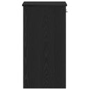 vidaXL Asztal fiókkal tárolóval Fekete tölgy 80 x 40 x 75 cm Faanyag