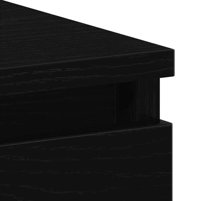 vidaXL fekete tölgy forgácslap íróasztal 90 x 45 x 76 cm