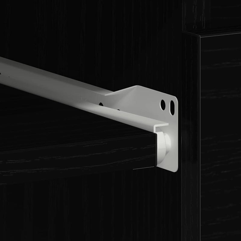 vidaXL fekete tölgy forgácslap íróasztal 90 x 45 x 76 cm