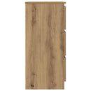 vidaXL kézműves tölgy szerelt fa tálalószekrény 60x35x76 cm