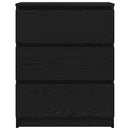 vidaXL fekete tölgy szerelt fa tálalószekrény 60 x 35 x 76 cm