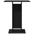 vidaXL fekete tölgy szerelt fa bisztróasztal 60x60x75 cm