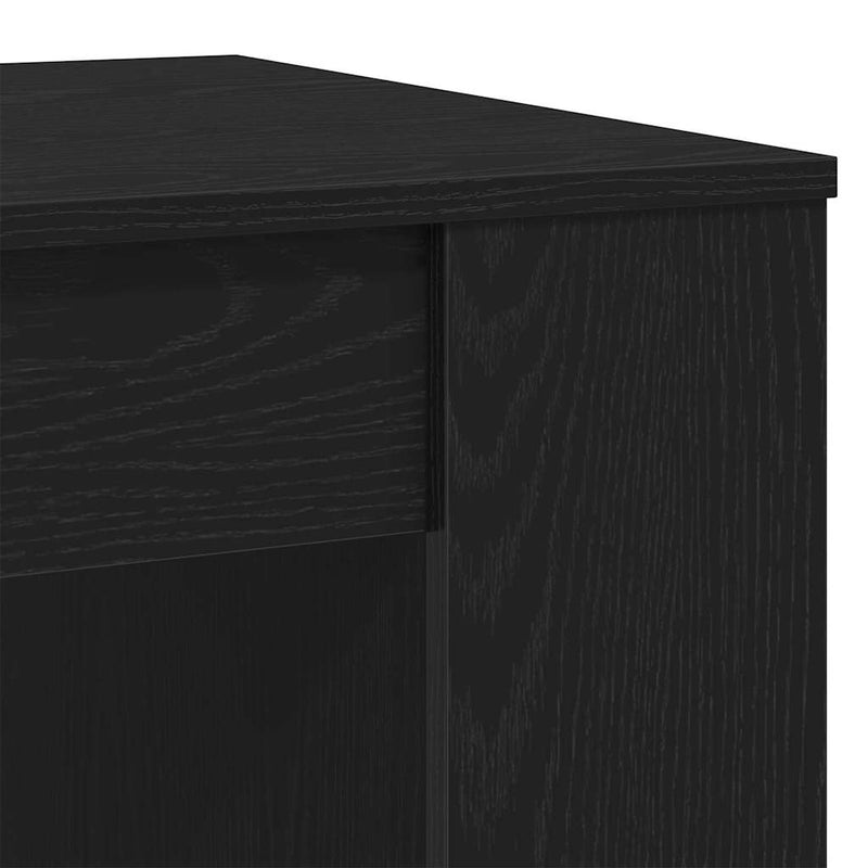 vidaXL Dohányzóasztal Musta tammi 102 x 55 x 42 cm Faanyag