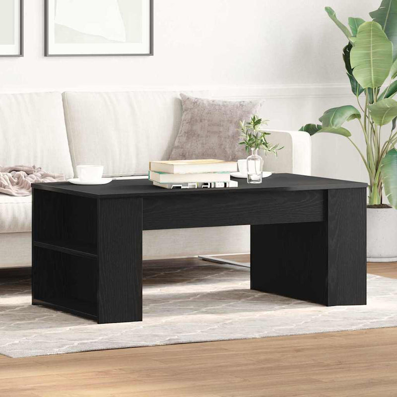 vidaXL Dohányzóasztal Musta tammi 102 x 55 x 42 cm Faanyag