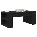 vidaXL Dohányzóasztal Fekete tölgy 102 x 55 x 42 cm Faanyag