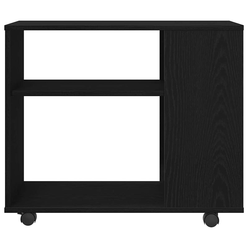 vidaXL fekete tölgyfa kisasztal 70 x 35 x 60 cm