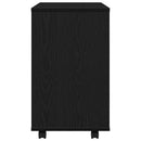 vidaXL fekete tölgyfa kisasztal 70 x 35 x 60 cm