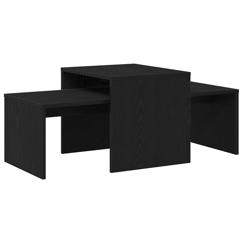 vidaXL Egymásba helyezhető asztalok Musta tammi 100 x 48 x 40 cm