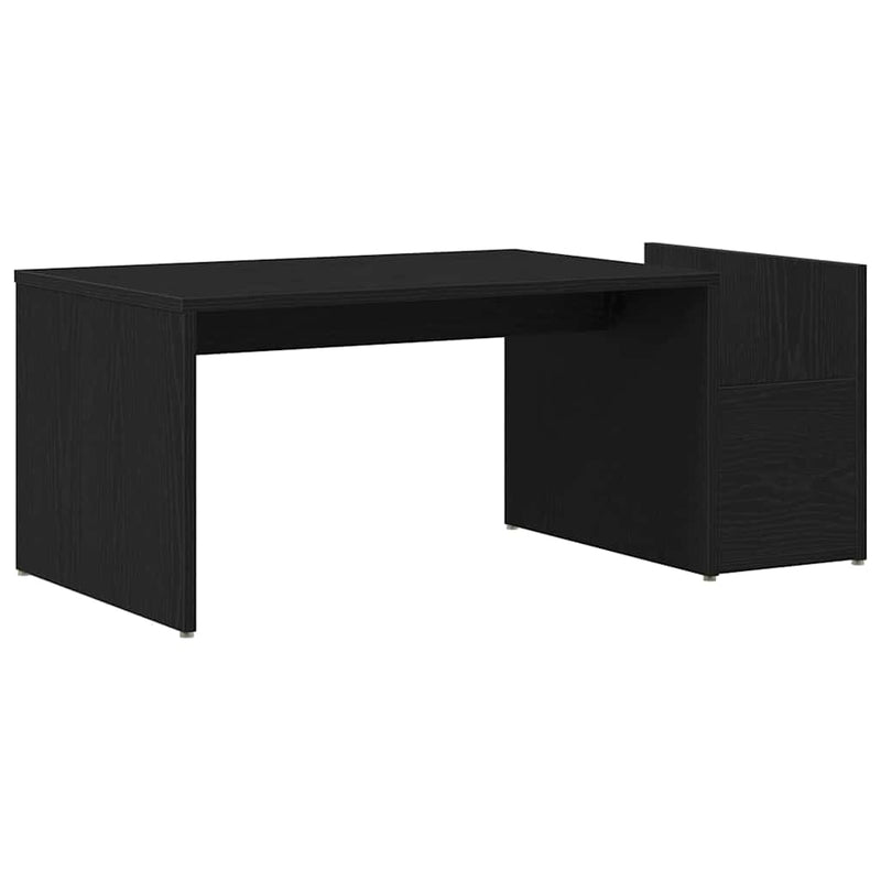 vidaXL Dohányzóasztal Musta tammi 90 x 45 x 35 cm Faanyag