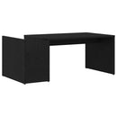 vidaXL Dohányzóasztal Fekete tölgy 90 x 45 x 35 cm Faanyag
