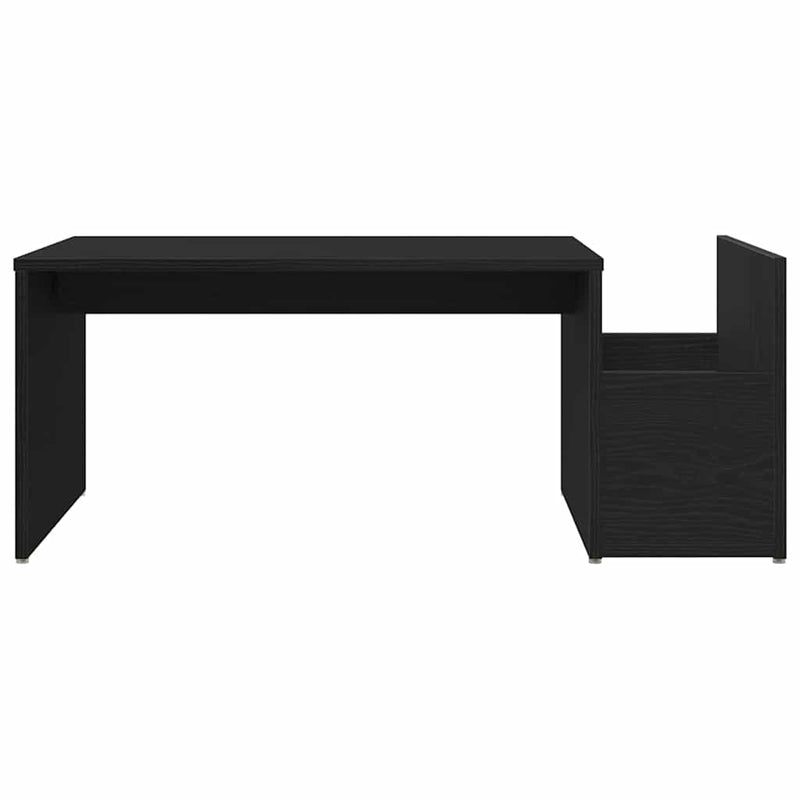 vidaXL Dohányzóasztal Musta tammi 90 x 45 x 35 cm Faanyag