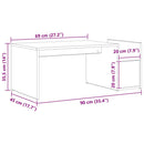 vidaXL Dohányzóasztal Fekete tölgy 90 x 45 x 35 cm Faanyag