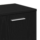 vidaXL fekete tölgy szerelt fa könyvszekrény 90x28x90 cm