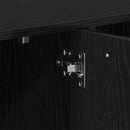 vidaXL fekete tölgy szerelt fa könyvszekrény 90x28x90 cm