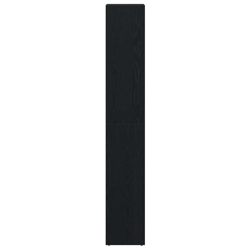 vidaXL Fürdőszobai szekrény Fekete tölgy 30 x 30 x 183.5 cm Faanyag