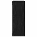 vidaXL fekete tölgy színű szerelt fa fali polc 45x16x45 cm