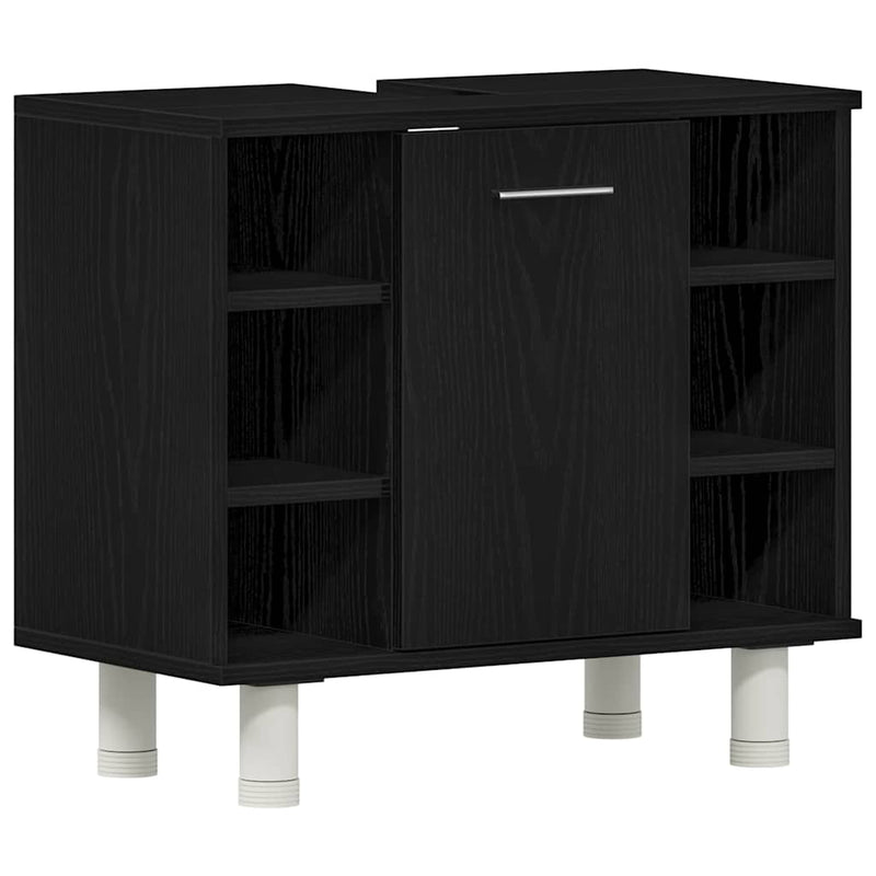 vidaXL Fürdőszoba Szekrény Fekete tölgy 60 x 32 x 54 cm Faanyag