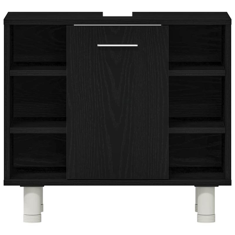 vidaXL Fürdőszoba Szekrény Fekete tölgy 60 x 32 x 54 cm Faanyag