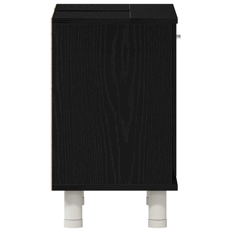 vidaXL Fürdőszoba Szekrény Fekete tölgy 60 x 32 x 54 cm Faanyag