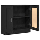 vidaXL Könyvespolc Fekete tölgy 82,5 x 30,5 x 80 cm Faanyag