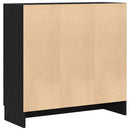 vidaXL Könyvespolc Fekete tölgy 82,5 x 30,5 x 80 cm Faanyag