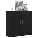 vidaXL Könyvespolc Fekete tölgy 82,5 x 30,5 x 80 cm Faanyag