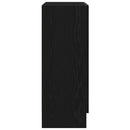 vidaXL Könyvespolc Fekete tölgy 82,5 x 30,5 x 80 cm Faanyag