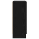 vidaXL Könyvespolc Fekete tölgy 82,5 x 30,5 x 80 cm Faanyag
