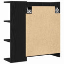 vidaXL Fürdőszobai tükörszekrény Fekete tölgy 62,5 x 20,5 x 64 cm