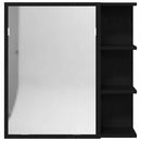 vidaXL Fürdőszobai tükörszekrény Fekete tölgy 62,5 x 20,5 x 64 cm