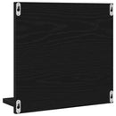 vidaXL fekete tölgy színű szerelt fa fürdőszobatükör 40x10,5x37 cm