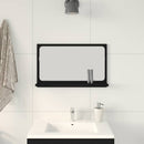 vidaXL Tükörpolc Fekete tölgy 60 x 10,5 x 37 cm Szerelt Fa