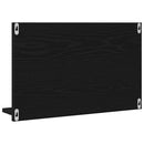 vidaXL Tükörpolc Fekete tölgy 60 x 10,5 x 37 cm Szerelt Fa