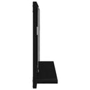 vidaXL Tükörpolc Fekete tölgy 60 x 10,5 x 37 cm Szerelt Fa
