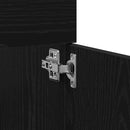 vidaXL Mosdókagyló szekrény Fekete tölgy 38,5 x 100 x 46 cm Faanyag