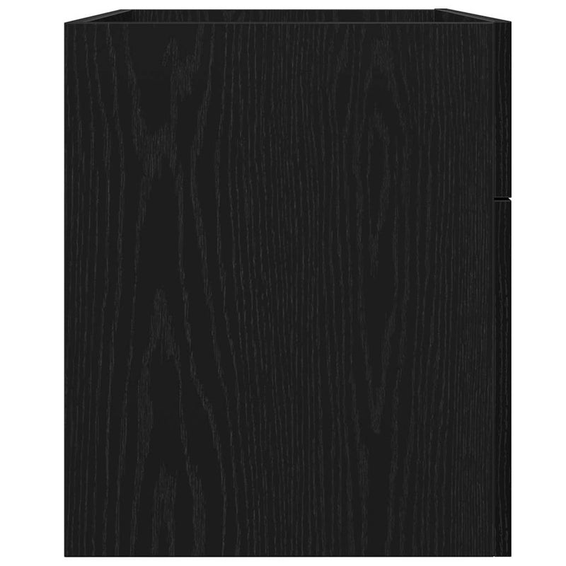 vidaXL Mosdó Szekrény tárolóval Fekete tölgy 90 x 38.5 x 46 cm Faanyag