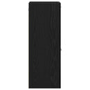 vidaXL Fürdőszoba Székény ajtóval Fekete tölgy 30 x 30 x 80 cm Faanyag