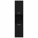 vidaXL Fürdőszoba Székény Fekete tölgy 30 x 30 x 130 cm Faanyag