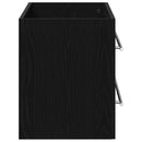 vidaXL fekete tölgy szerelt fa mosdószekrény 100x38,5x48 cm