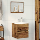 vidaXL Fürdőszoba Székény Antik Fa 41 x 38,5 x 45 cm Szerelt Fa