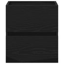 vidaXL fekete tölgy szerelt fa mosdószekrény 41x38,5x45 cm